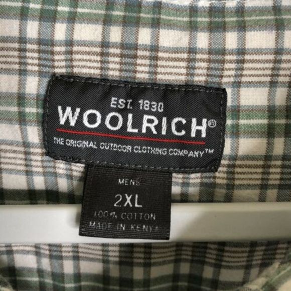 Woolrich Short Sleeve Button Front Shirt 2XL Plaid - Picture 4 of 4